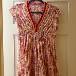 Poupette St Barth Sundress. Lightweight cotton swing dress - size Medium